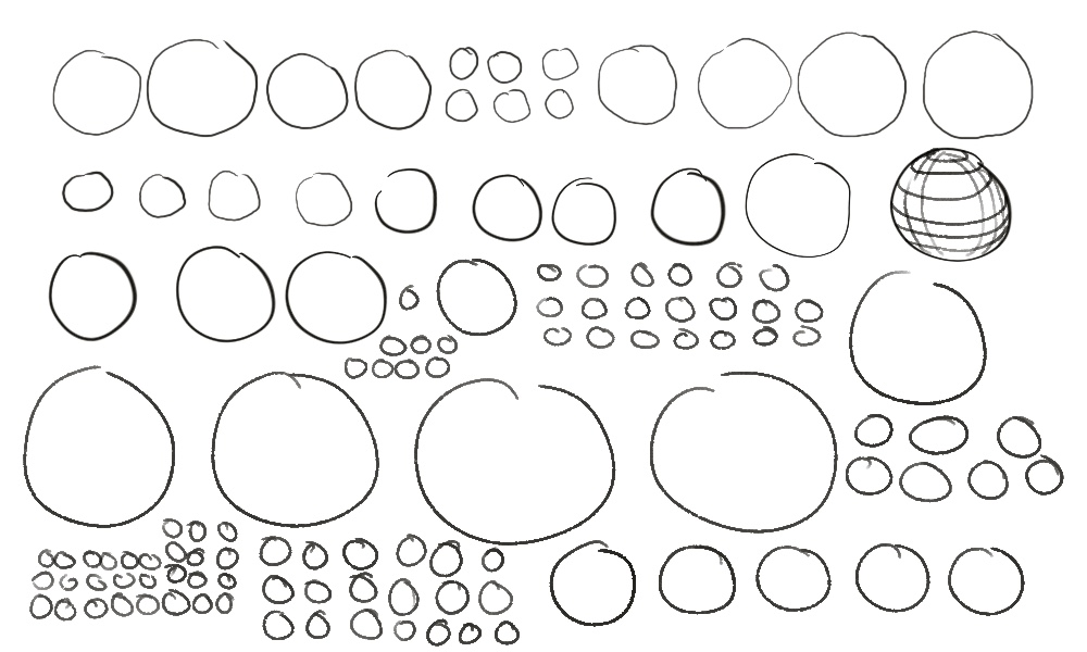 Exercices pour améliorer son coup de crayon Exercice 2 : Les Cercles