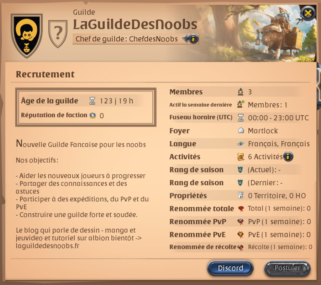 la guilde des noobs